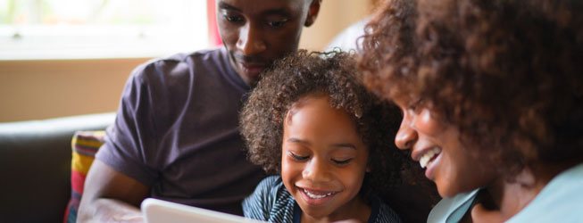 Family gathered together